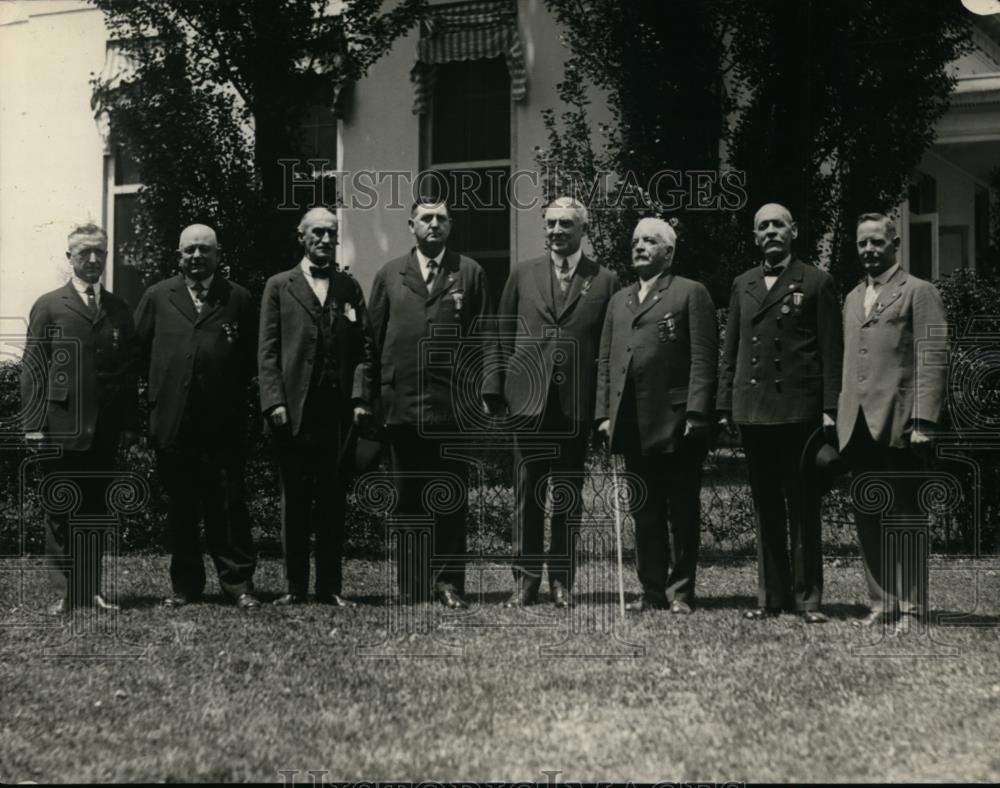 1921 Press Photo President Warren Harding,CO Howard, Thomas Harris - nee89039 - Historic Images