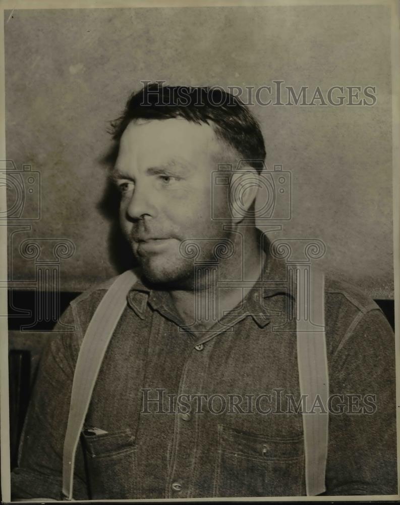 1936 Press Photo Allen Bascom of Mich. charge of Kidnaping and felonious assault - Historic Images