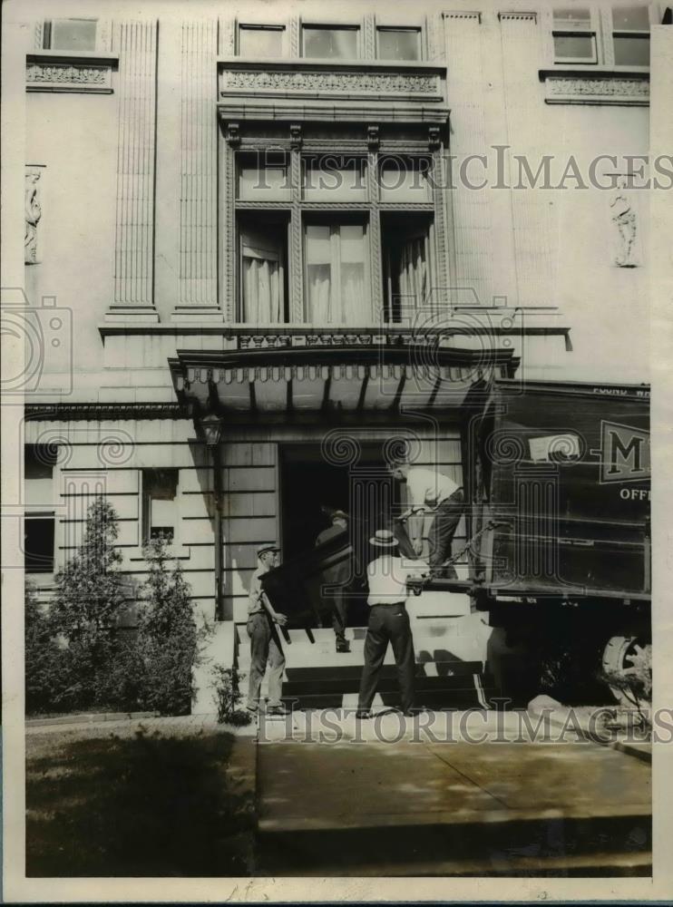 1929 Press Photo Presidential campaign office setup for Hoover in Washington DC - Historic Images