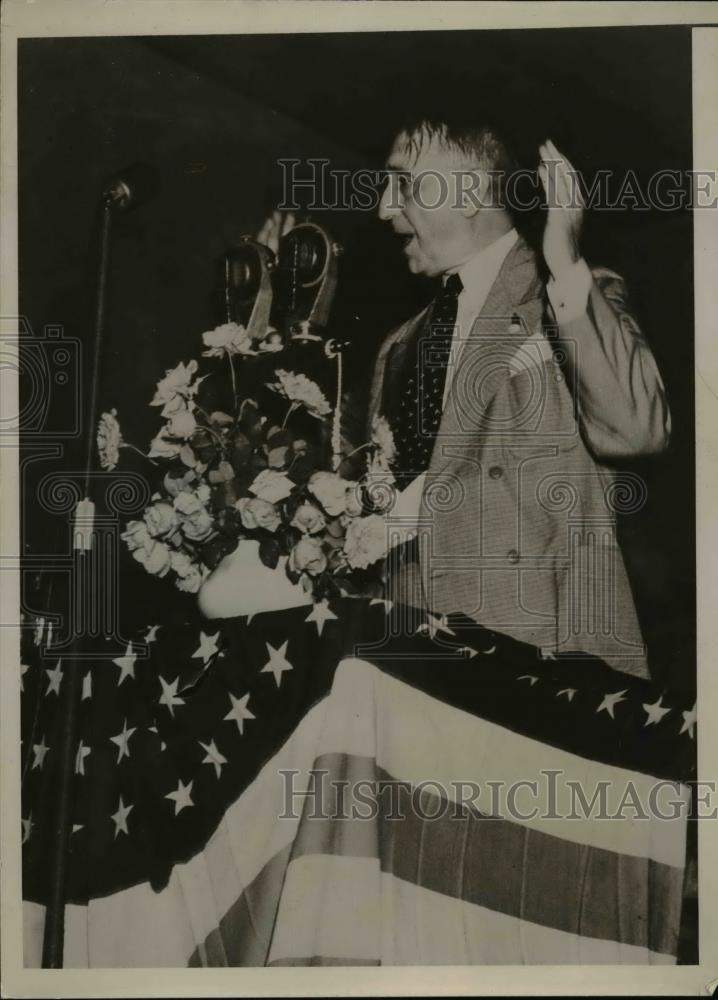 1938 Press Photo Senator Walter F George of Georgia in Waycross Ga - nee90095 - Historic Images