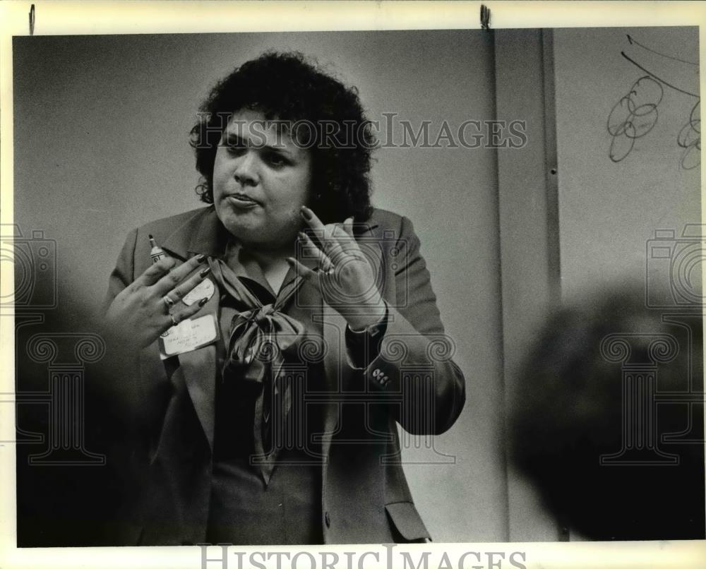 Press Photo Marilyn Moats Kennedy advises employees to play office politics - Historic Images