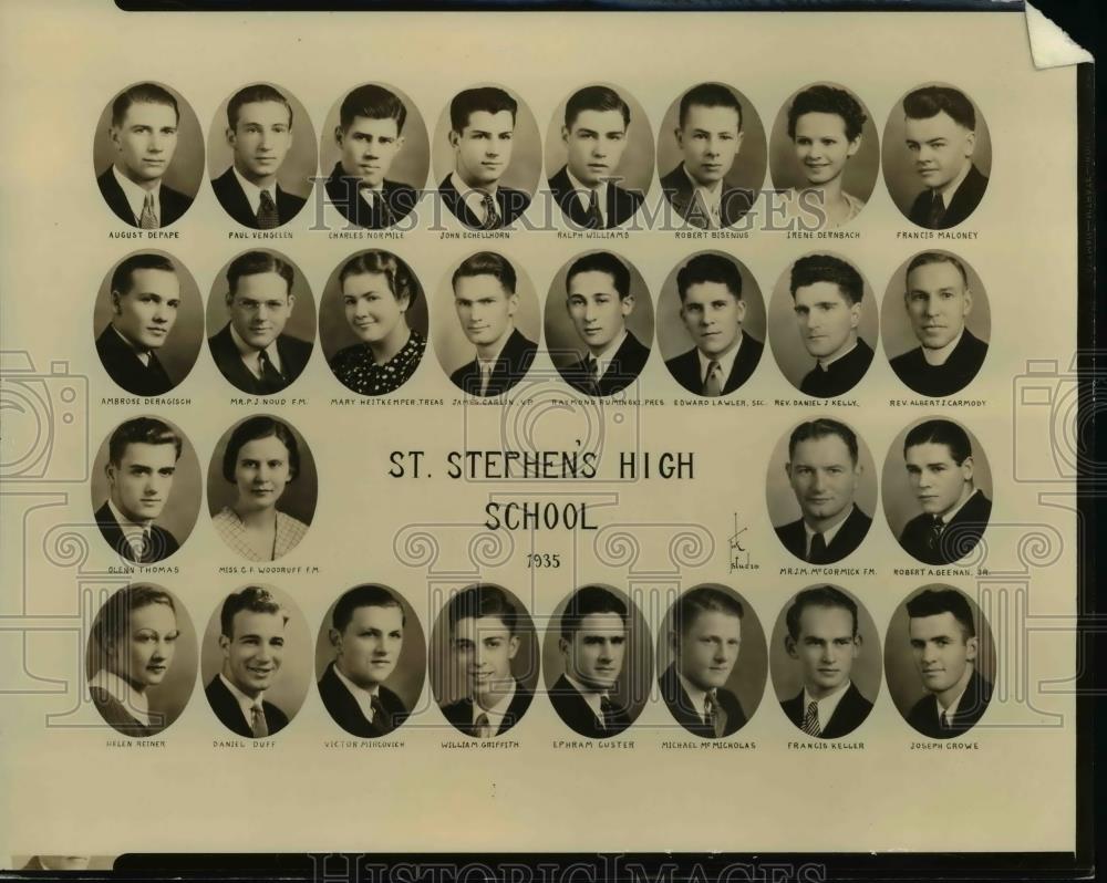 1935 Press Photo St Stephens High School - orb43540 - Historic Images