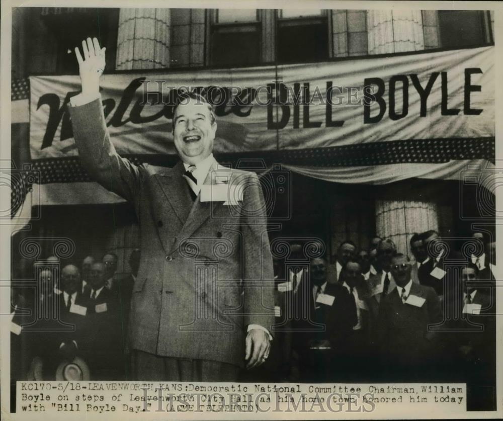 1968 Press Photo William Boyle Charman of Democratic National Committee - Historic Images