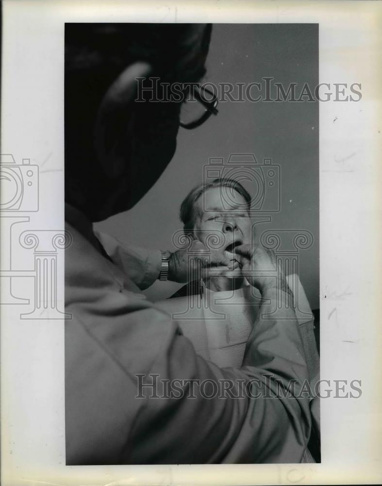 1978 Press Photo Oregon Dental AssociationDental CareSeniors Clinic