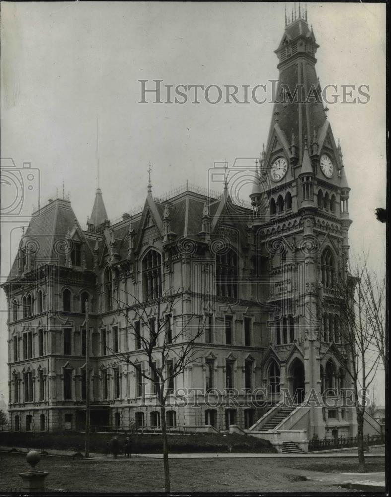 1942 Press Photo General View of old Portland high school at N.W. 14th avenue - Historic Images