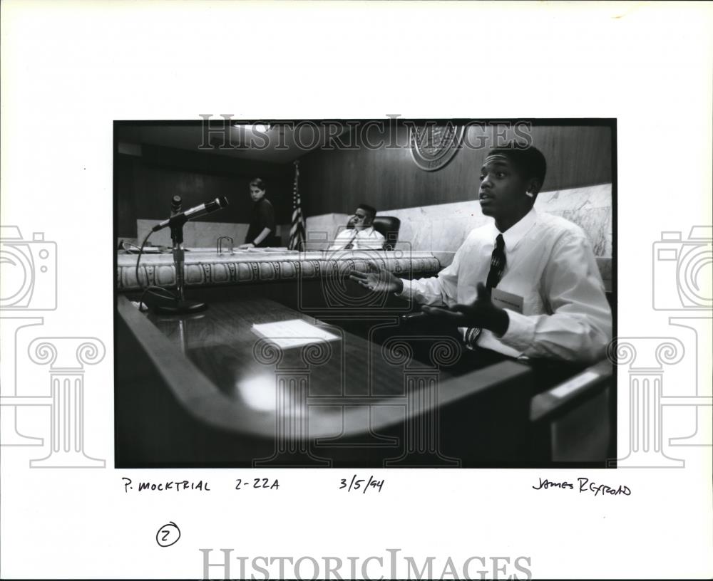 1994 Press Photo Mock Trial hearing - orb23671 - Historic Images