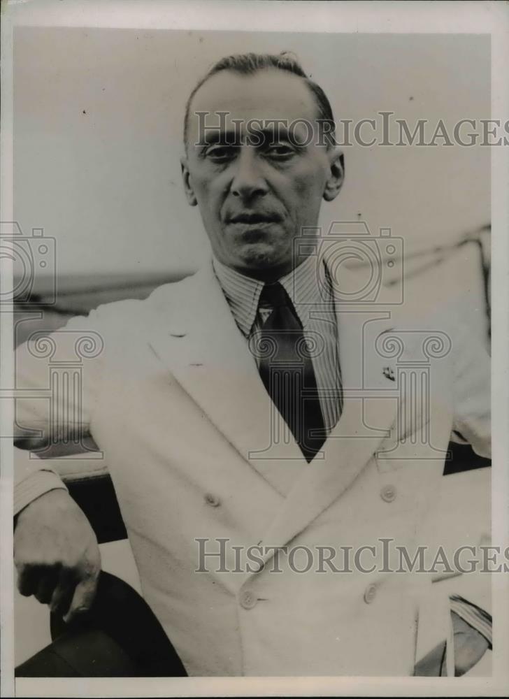 1936 Press Photo Augusto Rosso Italian Ambassador to the United States - Historic Images