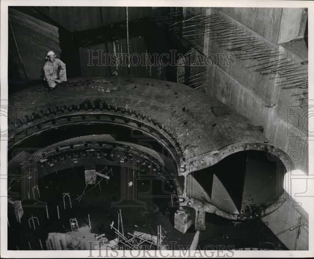 1950 Press Photo Grand Coulee dam pumping plant - orb64964 - Historic Images