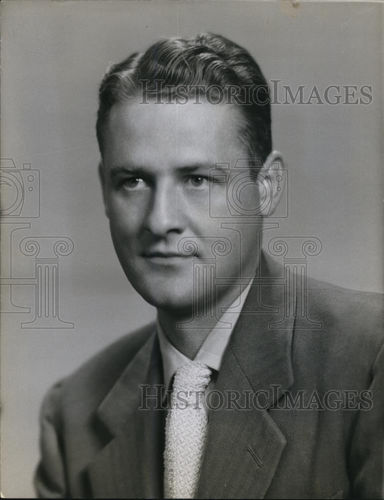 1949 Press Photo Robert Kendall, sales Rep Owens Corning Fiberglass Corporation - Historic Images