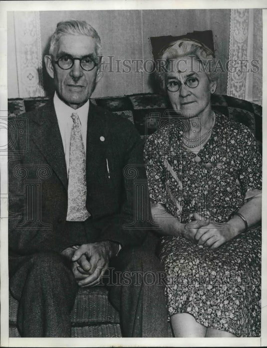 1935 Press Photo Dr.& Mrs. Townsend author of Townsend Old Age Revolving Pension - Historic Images
