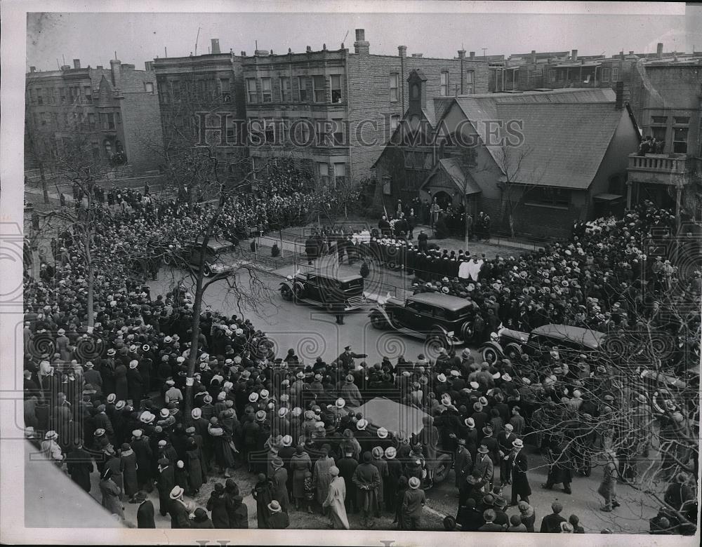 1935 Press Photo Funeral Cortege of De Lawd at the St. Edmund Episcopal Church - Historic Images