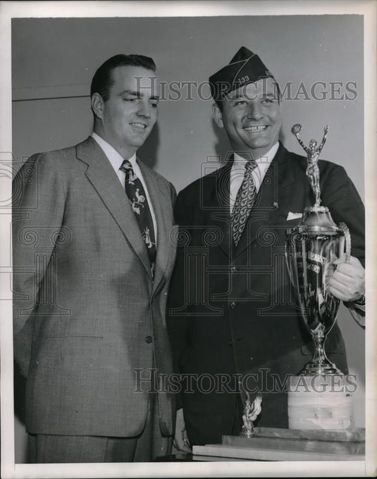 1951 Press Photo Randolph A Hearst & Erle Cocke Jr American Legion - neb38625 - Historic Images