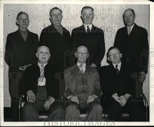 1939 Press Photo Employees of American Steel & Wire Co Cleveland Dist. Officers - Historic Images
