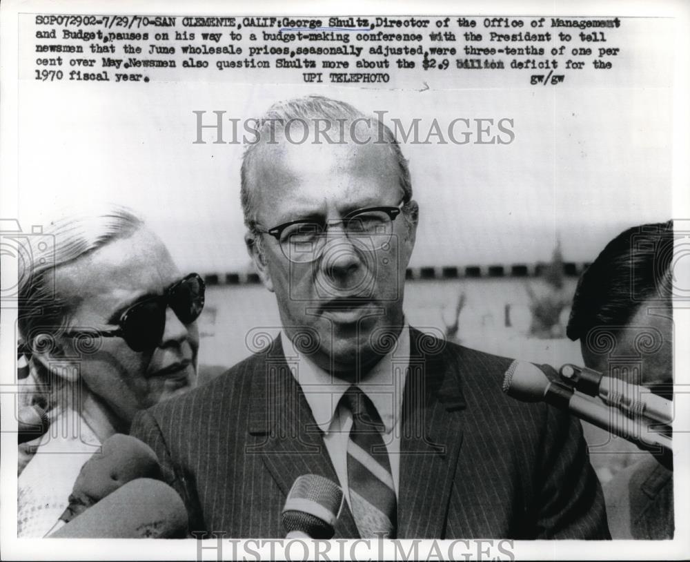 1970 Press Photo George Shultz Director of Office of Management and Budget - Historic Images