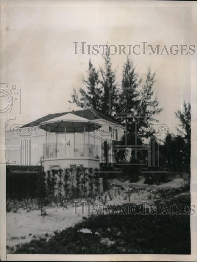 1937 Press Photo Home in Bahamas owned by Sir Frederick Williams-Taylor sold - Historic Images