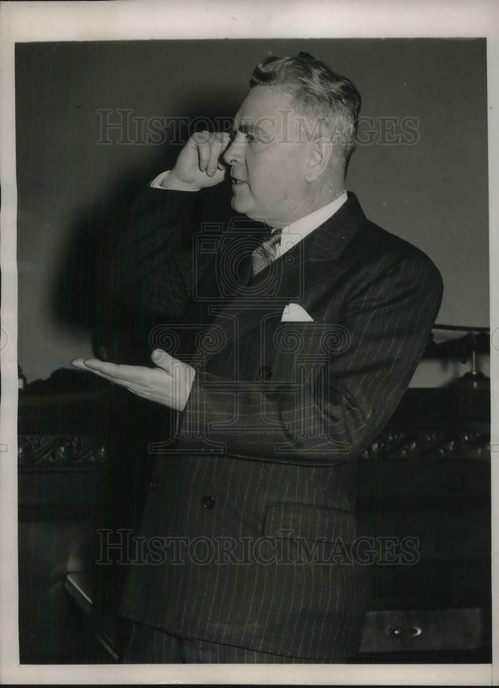 1939 Press Photo J Carson Adkerson president American Manganese Producers Assn - Historic Images