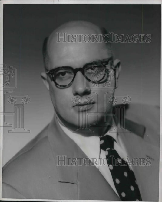 1950 Press Photo FS Mallette Asst Director of Research American Steel & Wire Co - Historic Images