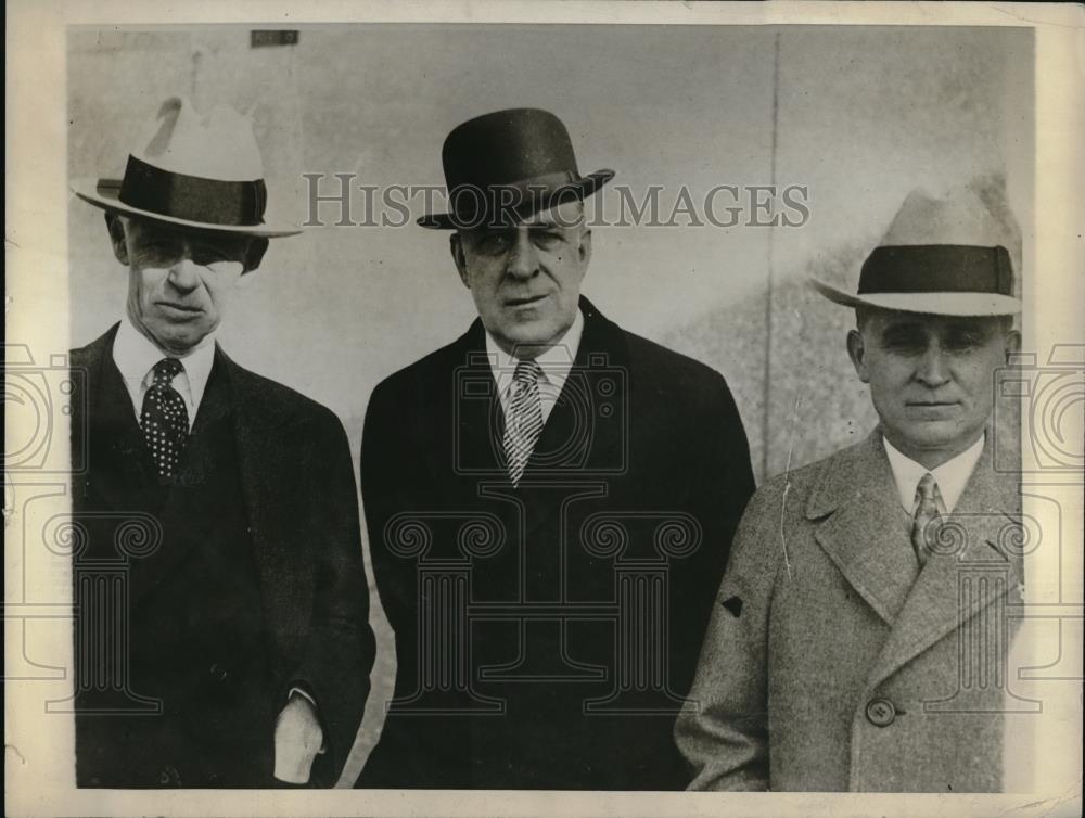 1928 Press Photo Sen David Walsh with Henry McElroy &amp; Charles Howell - Historic Images