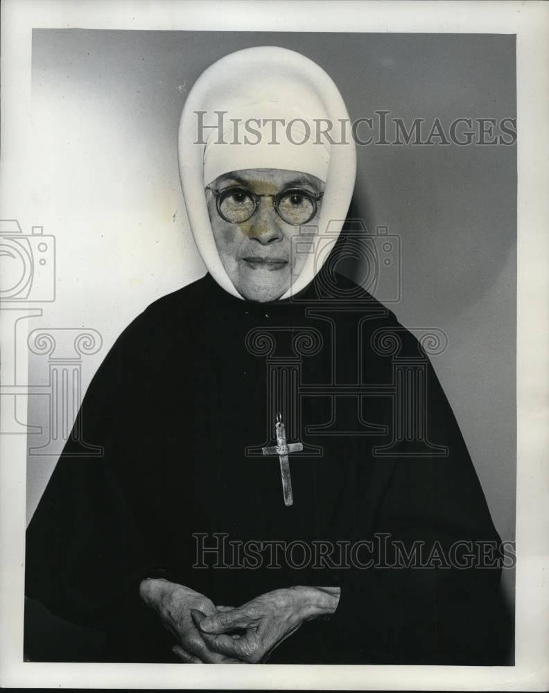Press Photo Sister Mary Crescence will be 90 on April 6, 1962 - ora81010 - Historic Images