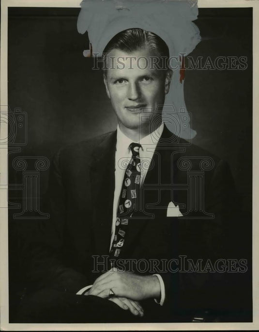 1957 Press Photo Case Tech Trustee Willard Brown - nee90160 - Historic Images