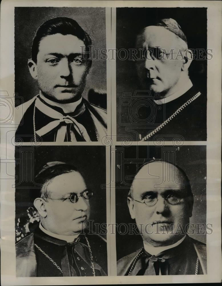 1936 Press Photo Four Cardinals of the Catholic Church selected to be Pope - Historic Images