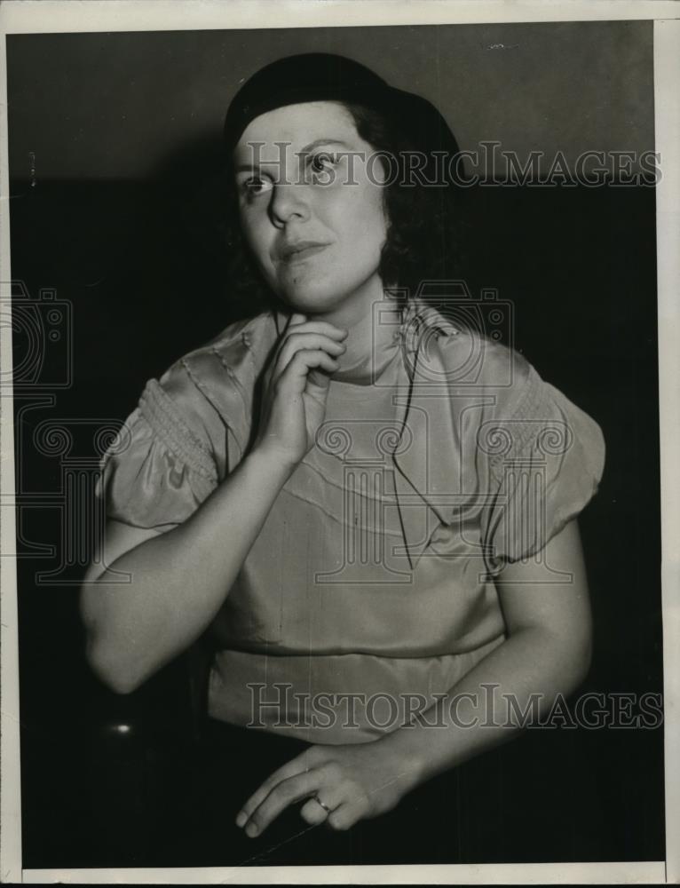 1934 Press Photo Violet Robey of Monterey Park charged Alton Thomas Tully - Historic Images