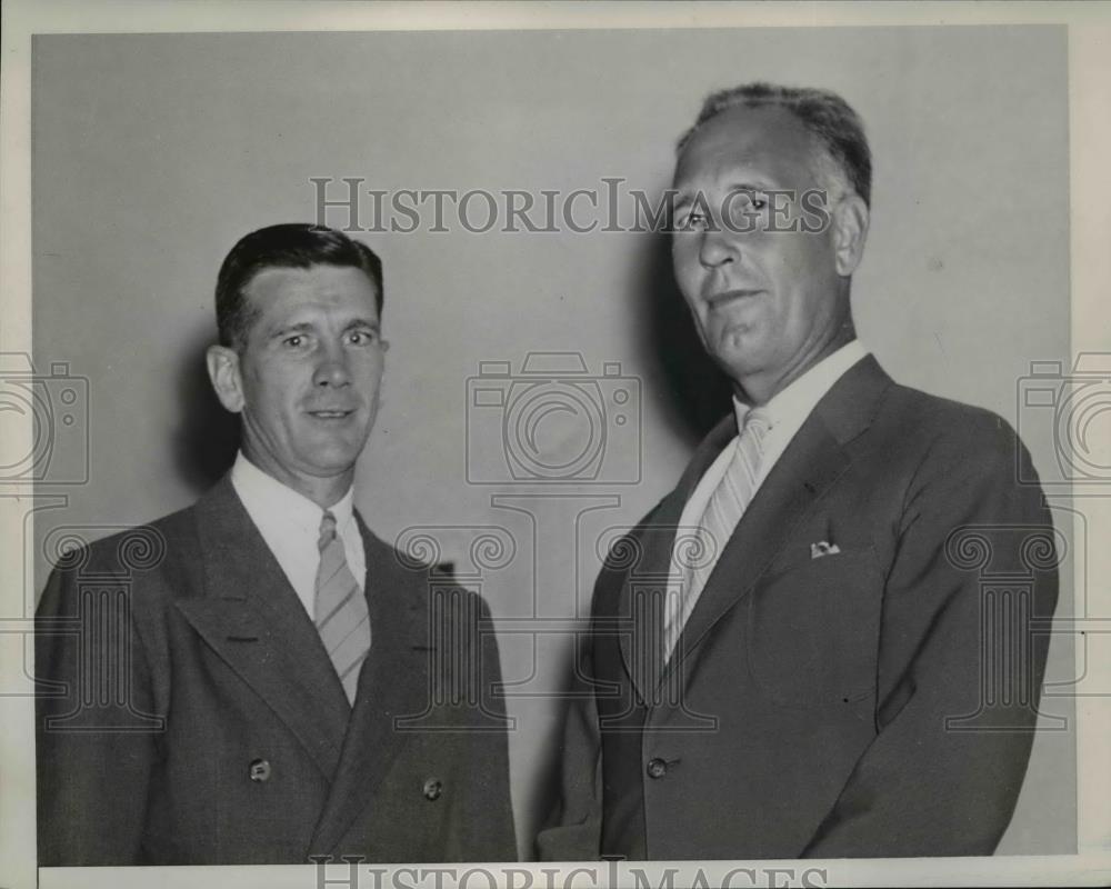 1939 Press Photo Elmer Layden &amp; another gentleman - nee89429 - Historic Images