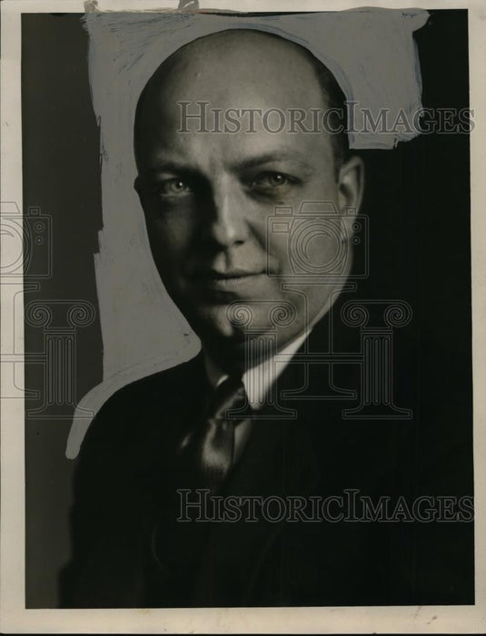 1934 Press Photo C.W. McDonnell, Official Vanguard Inc.McMaster - nee60060 - Historic Images