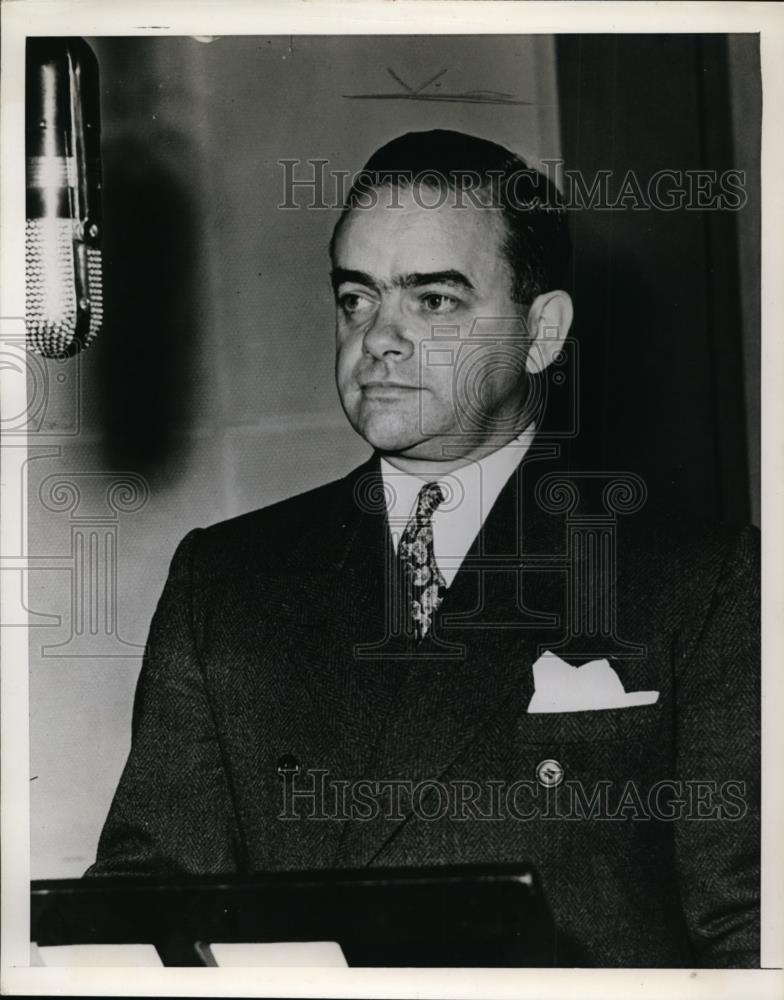 1945 Press Photo Portrait Of Banker R.H. Bacy From Jefferson City - nee87224 - Historic Images