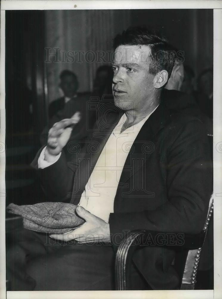 1937 Press Photo Lindsay Baker Testified In The Court - neb66740 - Historic Images