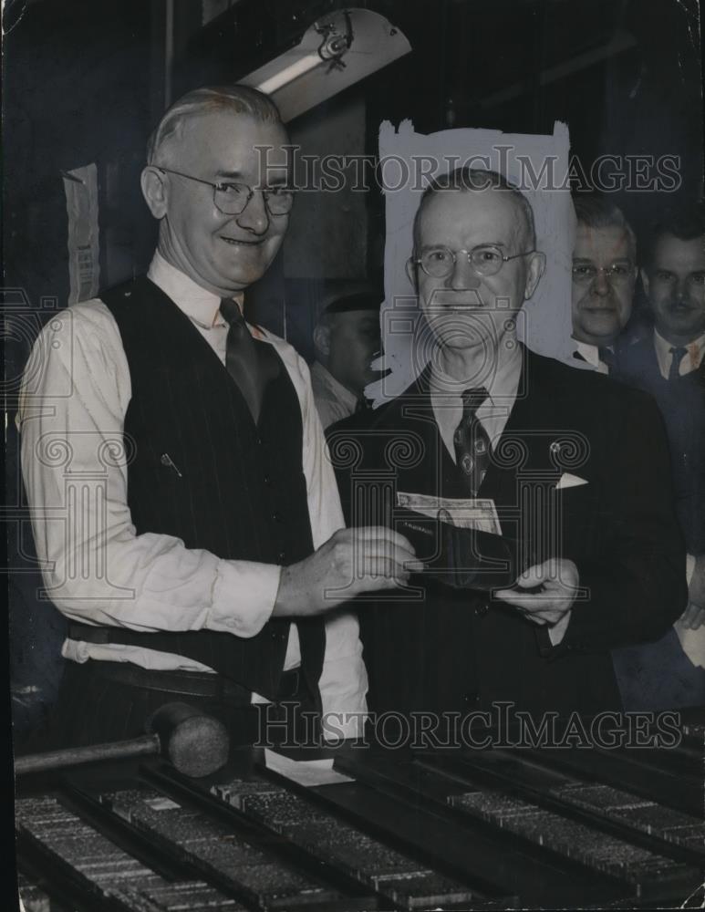 1946 Press Photo Edward R Birmingham &amp; Michael English - cvp77950 - Historic Images