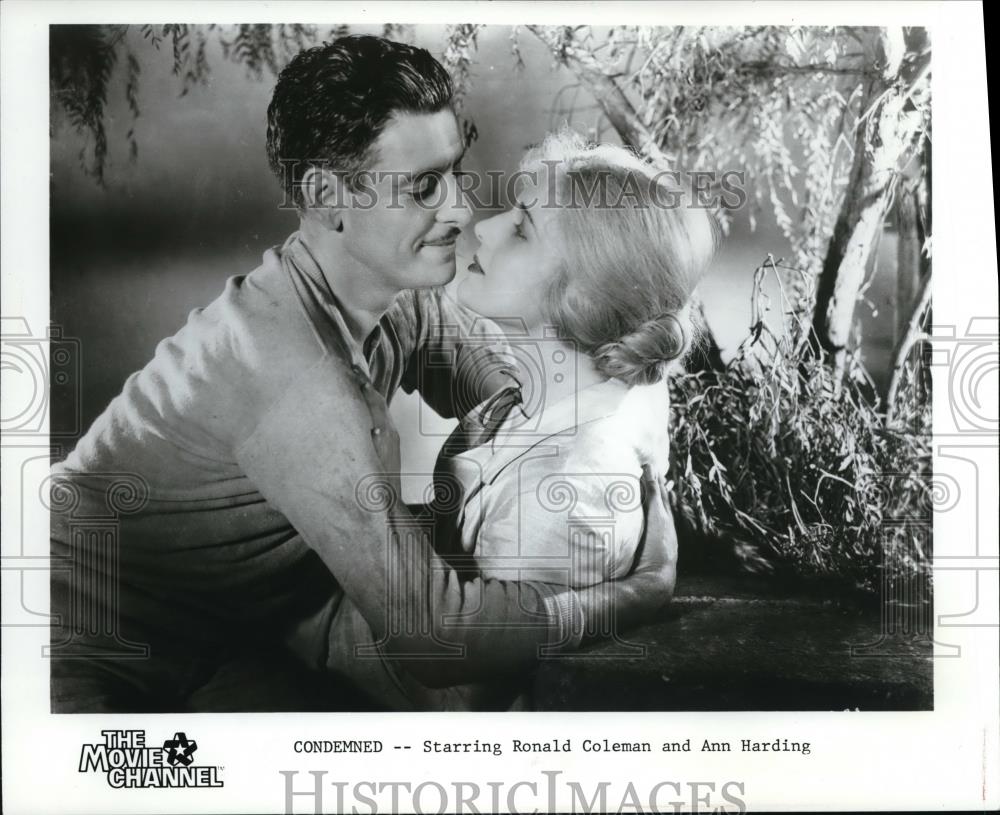 1986 Press Photo Ronald Coleman and Ann Harding in Condemned - cvp80796 - Historic Images