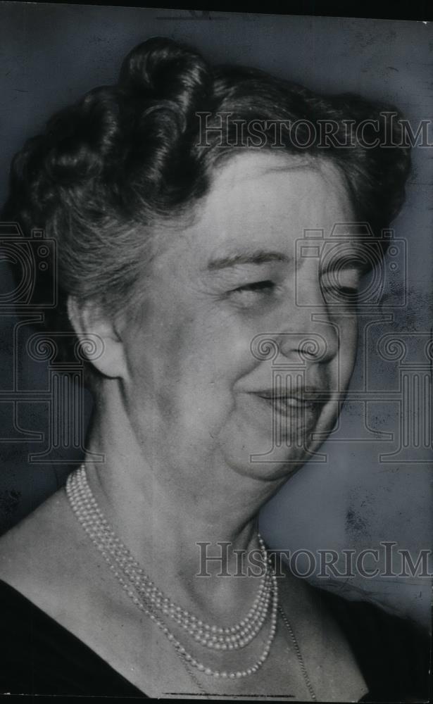 Press Photo United States First Lady Eleanor Roosevelt - spx03977 - Historic Images