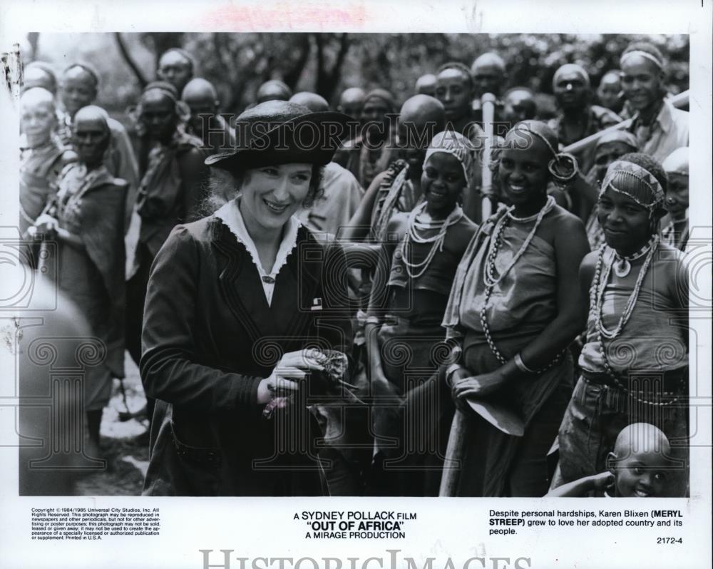 1984 Press Photo Meryl Streep in Out of Africa - cvp80706 - Historic Images