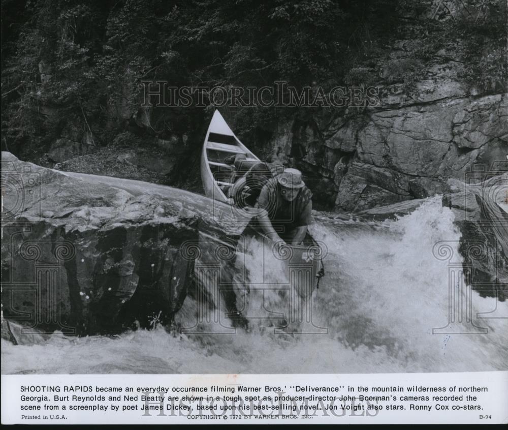 1972 Press Photo Burt Reynolds &amp; Ned Beatty in Deliverance - cvp78531 - Historic Images