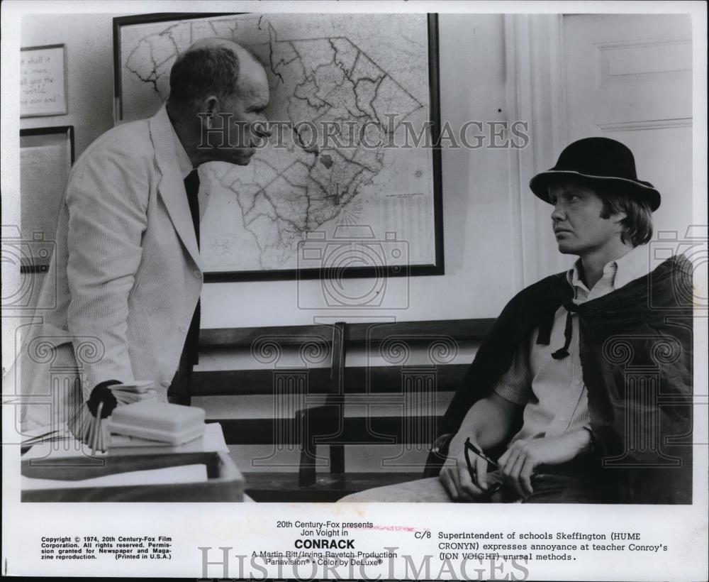 1974 Press Photo Hume Cronyn and Jon Voight in Conrack - cvp80794 - Historic Images
