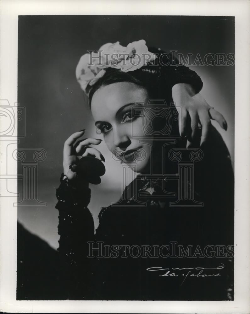 1952 Press Photo Ana Maria of Spanish Ballet - cvp78121 - Historic Images