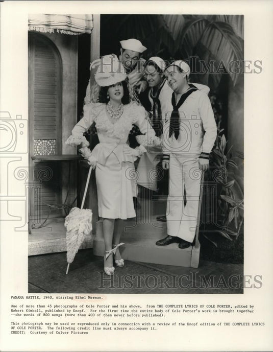 1940 Press Photo Ethel Merman in Panama Hattie - cvp79162 - Historic Images