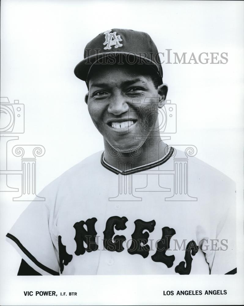 1965 Press Photo Vic Power of Los Angeles Angels - cvs01338 - Historic Images