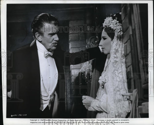 1969 Press Photo Barbra Streisand & Walter Pikdgeon in Funny Girl - cvp80696 - Historic Images