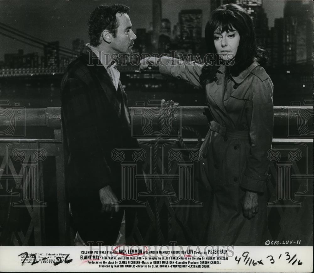 1967 Press Photo Jack Lemmon and Elaine May in Luv - cvp80527 - Historic Images