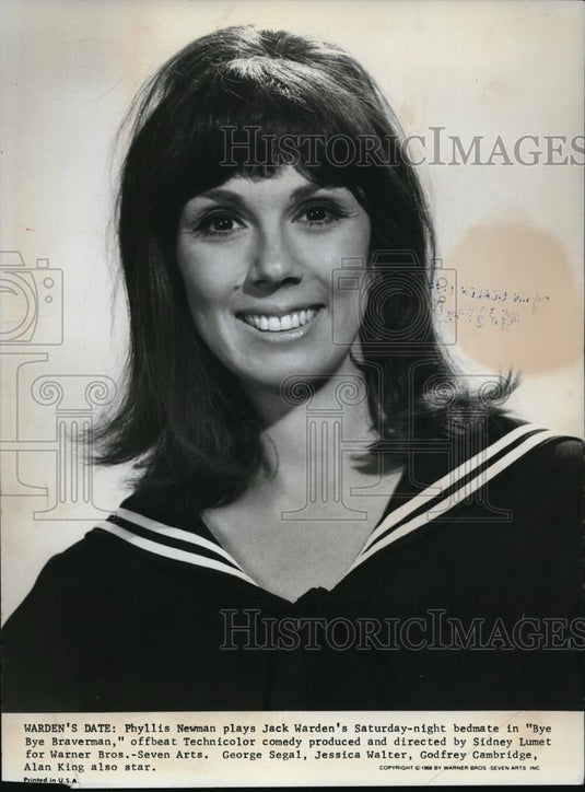 1968 Press Photo Phyllis Newman in Bye Bye Braverman - cvp80034 - Historic Images