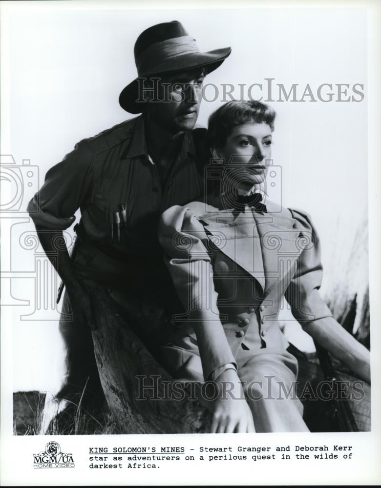 1990 Press Photo MGM presents King Solomon&#39;s Mines with Stewart Granger and - Historic Images