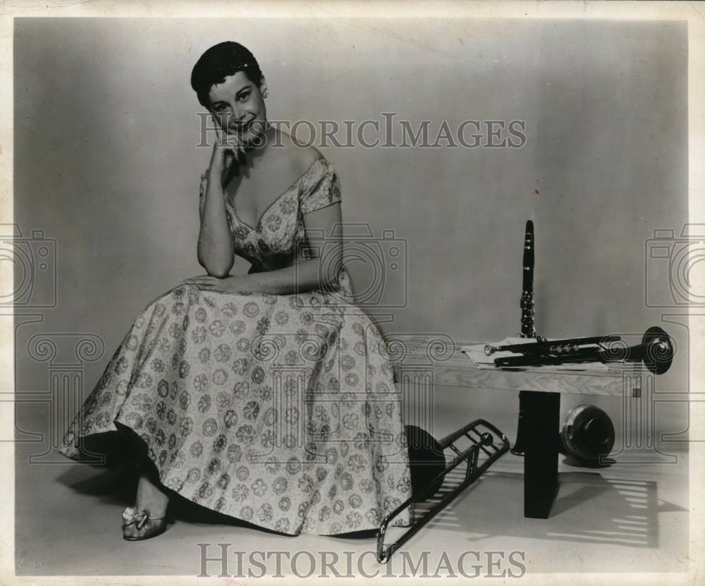 1956 Press Photo Teddi King RCA Victor Star - cvp80833 - Historic Images