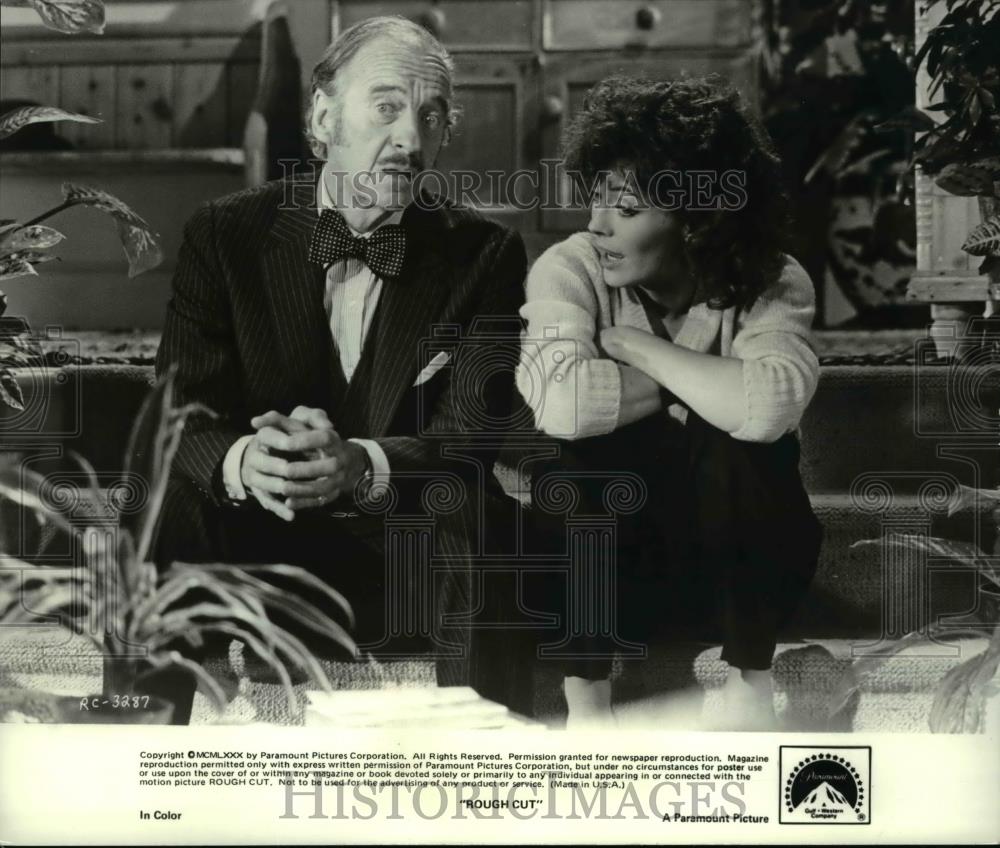 1980 Press Photo Paramount presents Rough Cut with David Niven and Lesley-Anne - Historic Images