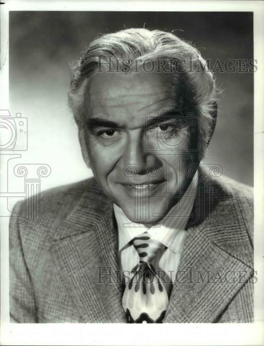 Press Photo Lorne Greene, Host of America's 24th Annual Junior Miss - cvp77770 - Historic Images