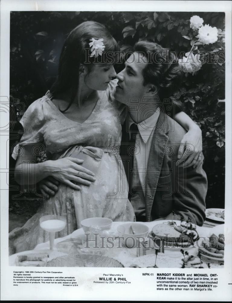 1980 Press Photo Margot Kidder &amp; Michael Ontkean in Willie &amp; Phil - cvp80219 - Historic Images