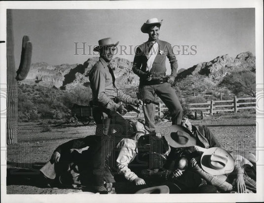 1956 Press Photo Dean Martin & Jerry Lewis in Pardners  - cvp78299 - Historic Images