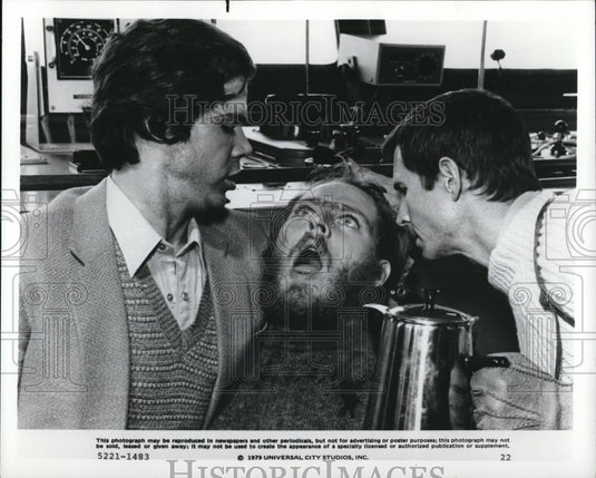 1979 Press Photo Anthony Pullen Shaw & Anthony Perkins in Ffolkes  - cvp78772 - Historic Images