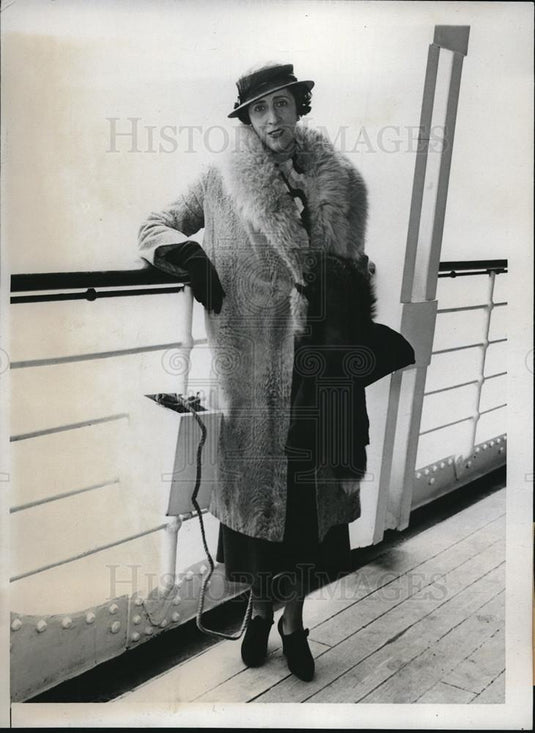 1933 Press Photo Mrs Fred Dearing wife of US Ambassador to Peru - Historic Images